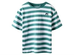 Name It t-shirt deep jungle med striber